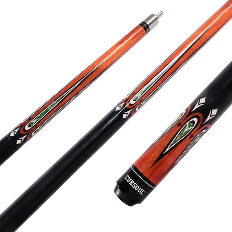 CUESOUL Set of House Bar Pool Cue Sticks Combo - 2 Cue Sticks Packed in 2x2 Hard Pool Cue Case E203 - Image 2
